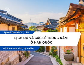 Lịch đỏ và các lễ trong năm ở Hàn Quốc - Speed Travel