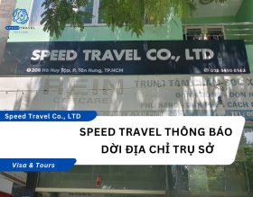 SPEED TRAVEL THÔNG BÁO DỜI ĐỊA CHỈ TRỤ SỞ