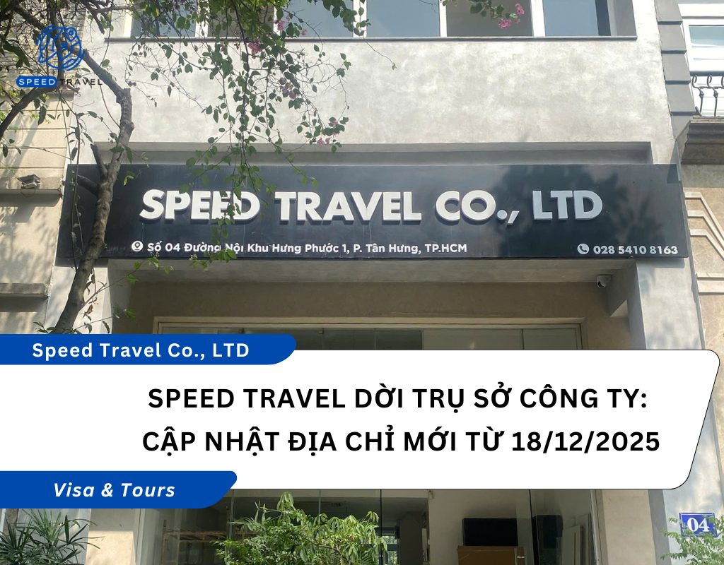 Speed Travel dời trụ sở công ty Cập nhật địa chỉ mới từ 18122025