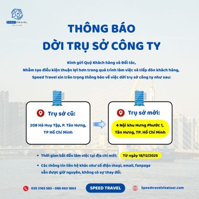 Speed Travel dời trụ sở công ty
